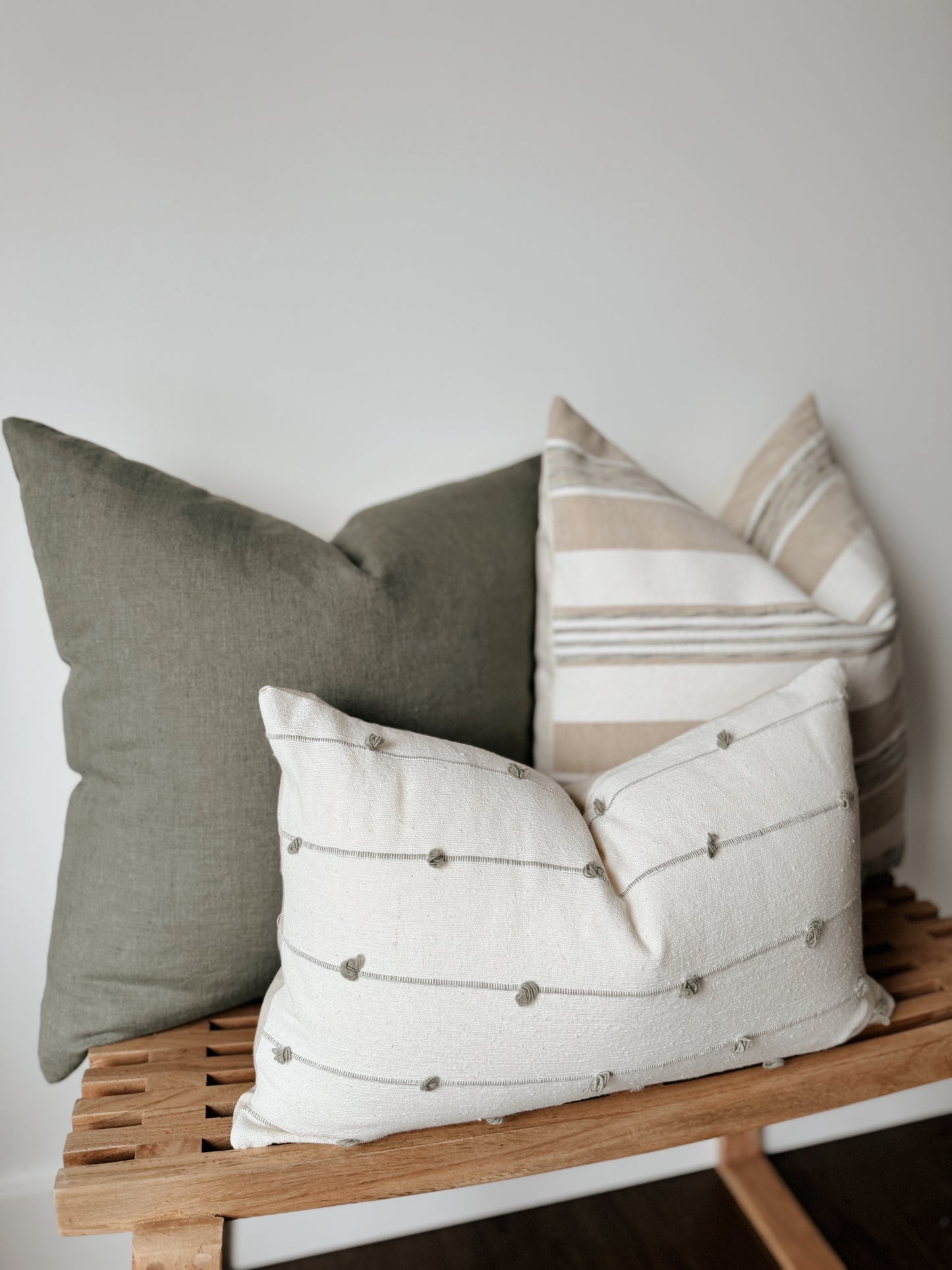 Sage Woven Pillow Cover