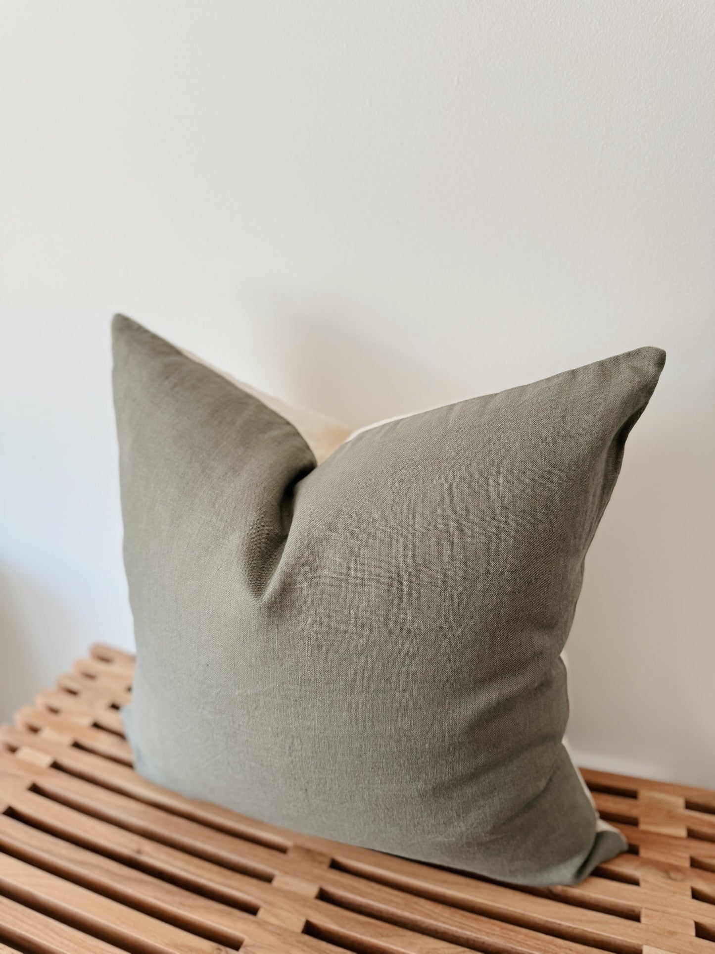 Sage Woven Pillow Cover