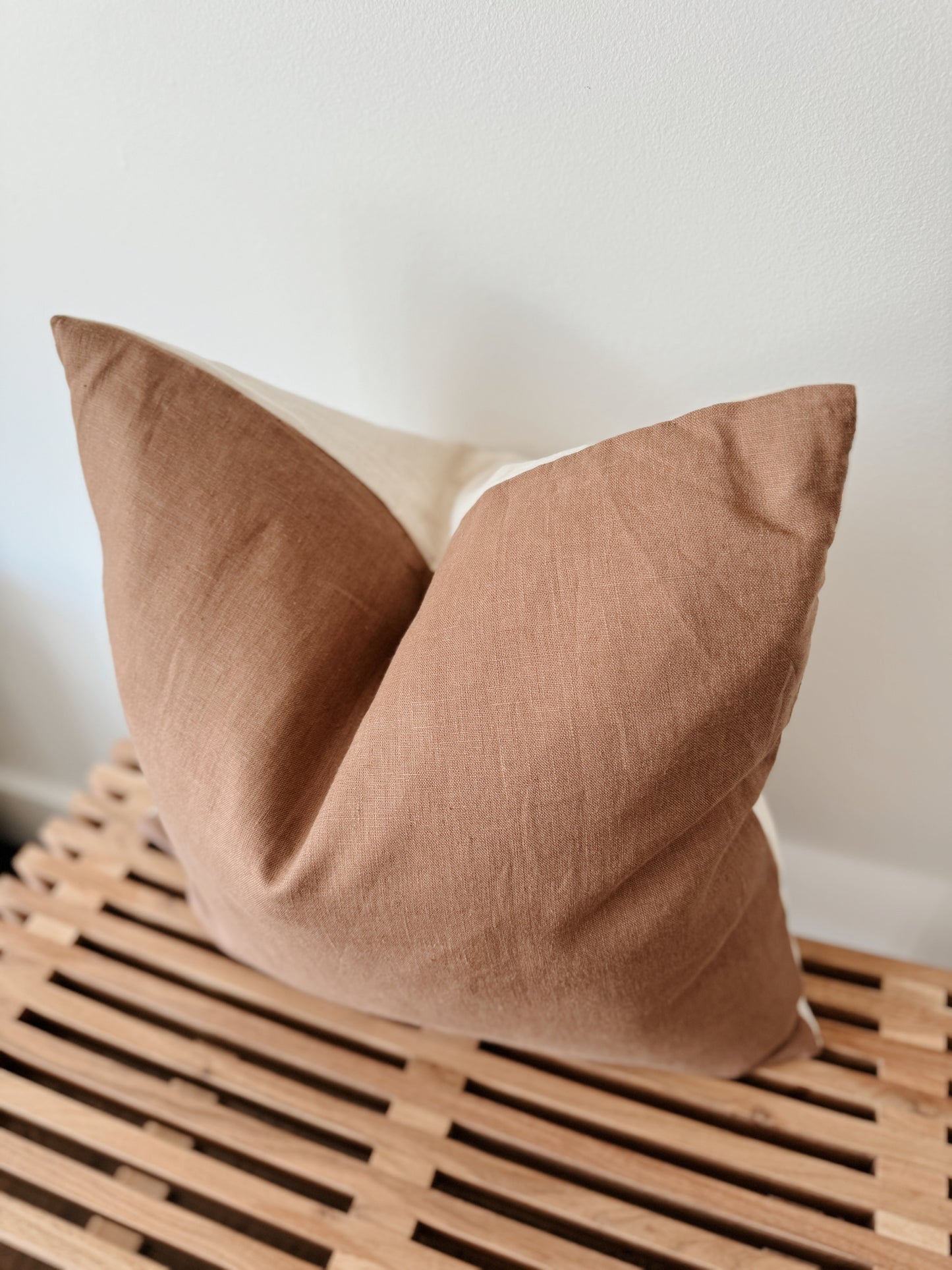 Toffee Woven Pillow Cover