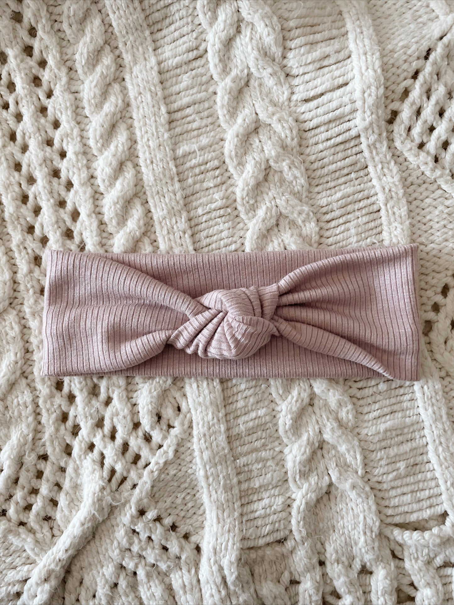 Lilac Soft Knotted Headband