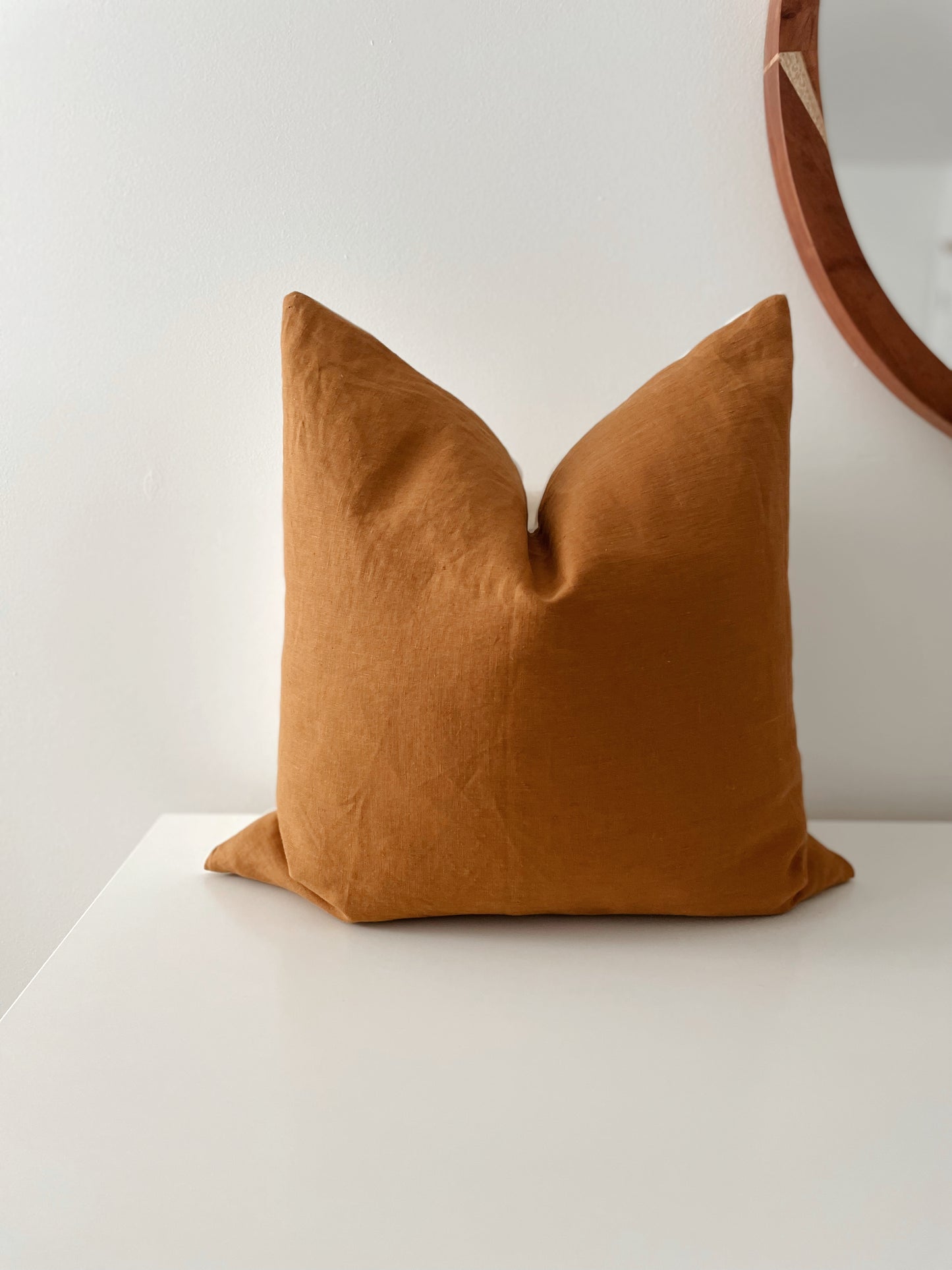 Ginger Woven Pillow Cover